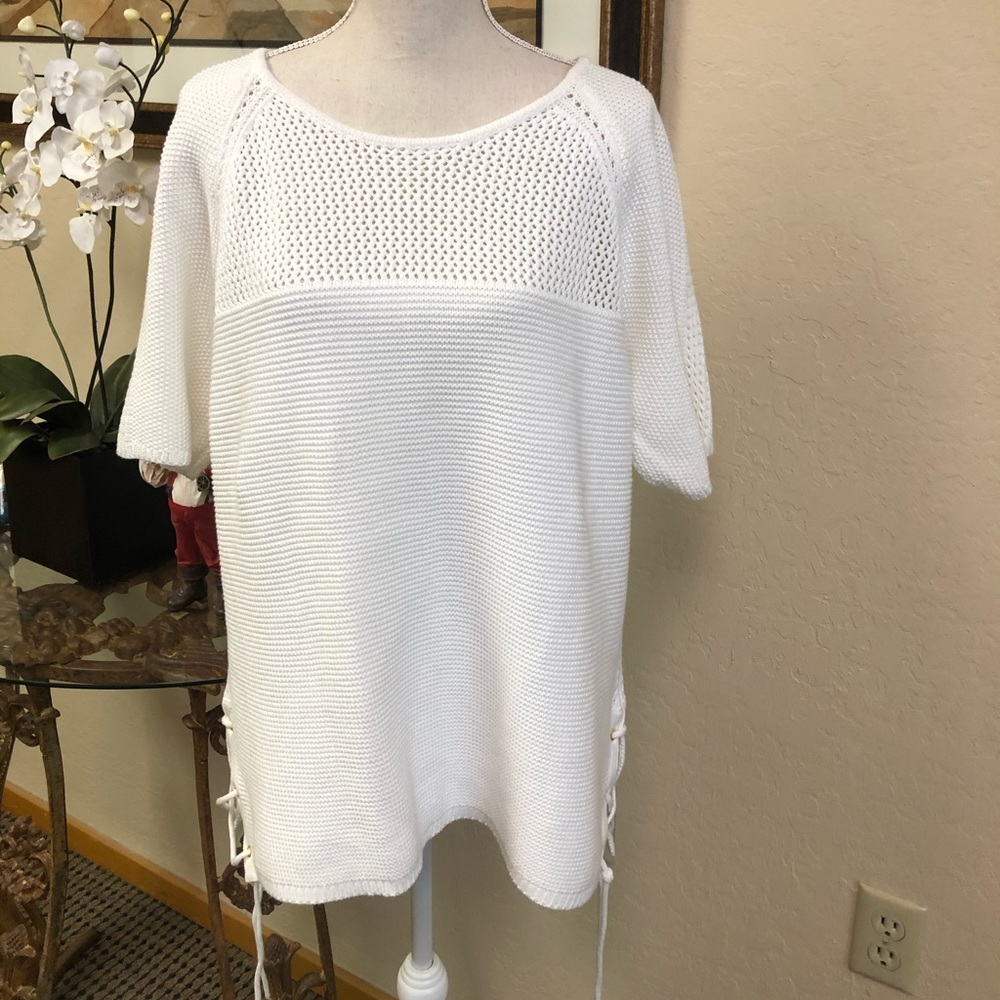 Principles by Ben DE Lisi cozy white sweater